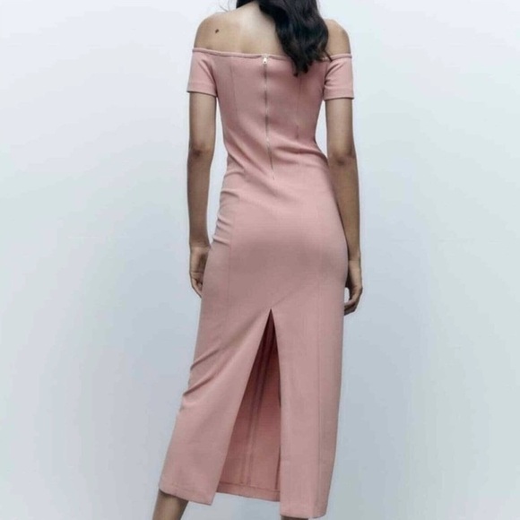 Pale midi Zara dress new with tags - Picture 3 of 8